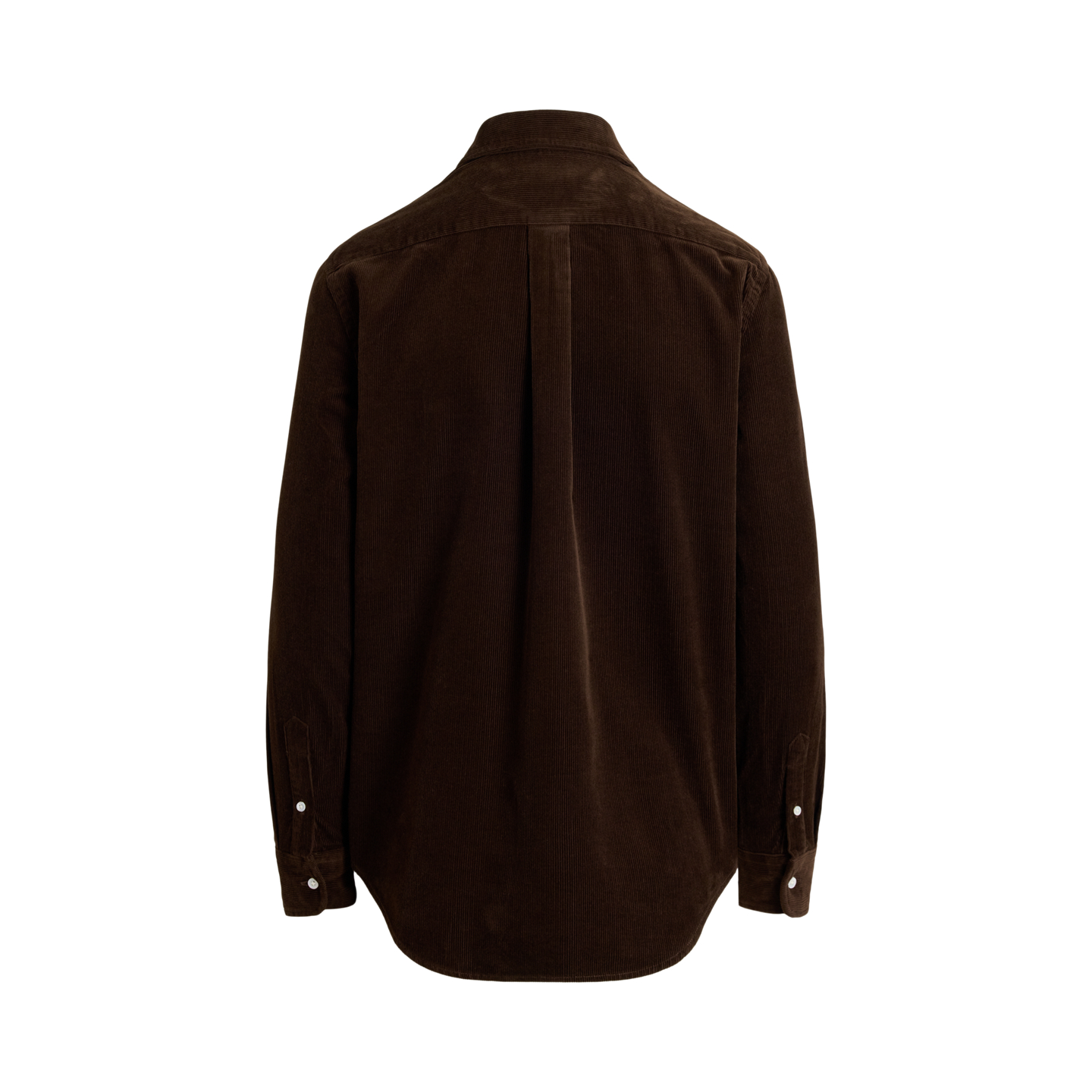 Женская рубашка Ralph Lauren Classic Fit Cotton Corduroy, цвет: Тёмный коричневый — фото 1
