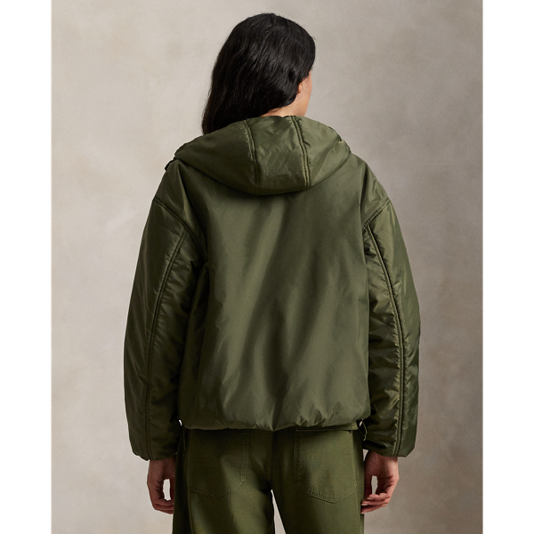 New Olive Hooded Balloon Puffer Jacket Polo Ralph Lauren 5