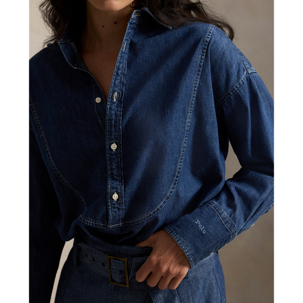 Denim Tuxedo Shirt