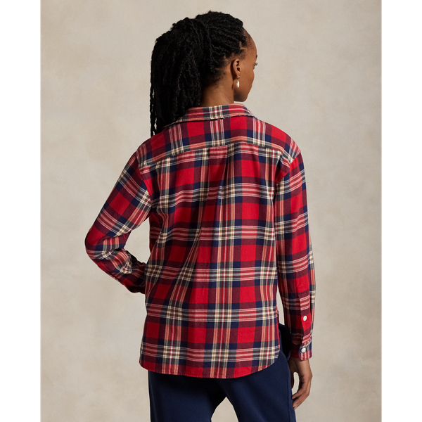 ブラウス シャツ リラックス フィット チェック コットン ツイル シャツ レディース POLO RALPH LAUREN ブラウス シャツ リラックス フィット