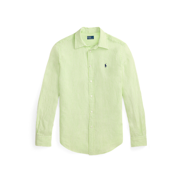 クラシック フィット ストライプド リネン シャツ | ラルフ ローレン
