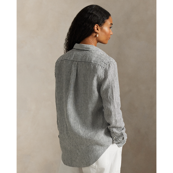 クラシック フィット ストライプド リネン シャツ | ラルフ ローレン