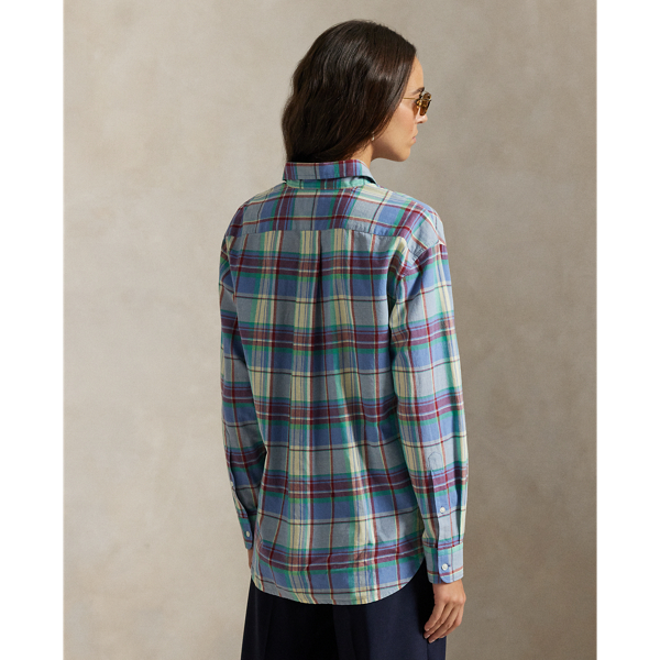 リラックス フィット コットン チェック シャツ | ラルフ ローレン公式