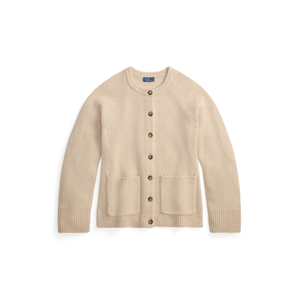 Shawl-Collar Cotton Cardigan