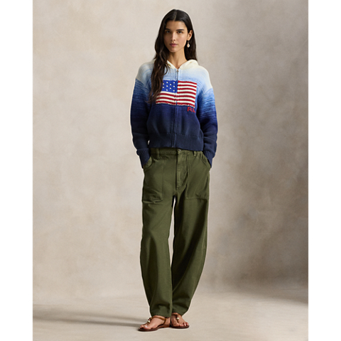 Женские худи Ralph Lauren Flag Ombré Cotton Zip
