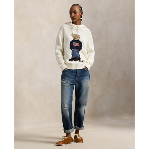Женские свитеры Ralph Lauren Polo Bear Hooded Sweater