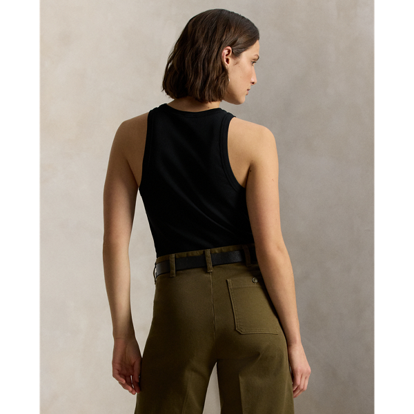 ストレッチ コットン リブ タンク | ラルフ ローレン公式オンラインストア