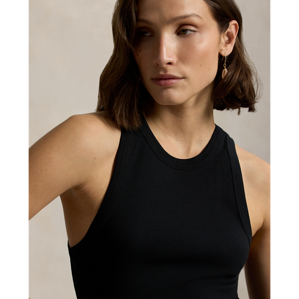 ストレッチ コットン リブ タンク | ラルフ ローレン公式オンラインストア