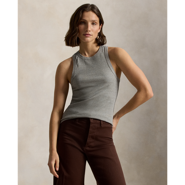 ストレッチ コットン リブ タンク | ラルフ ローレン公式オンラインストア