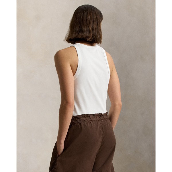 ストレッチ コットン リブ タンク | ラルフ ローレン公式オンラインストア