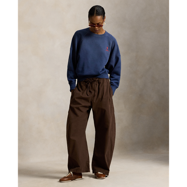 Polo Ralph Lauren ロゴ オンブレ フリース クルーネック ボストン ネイビー 4