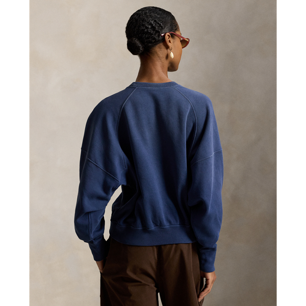 Polo Ralph Lauren ロゴ オンブレ フリース クルーネック ボストン ネイビー 5