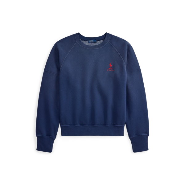 Polo Ralph Lauren ロゴ オンブレ フリース クルーネック ボストン ネイビー 2