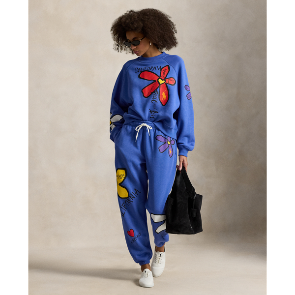 フローラル グラフィック フリース クルーネック | ラルフ ローレン