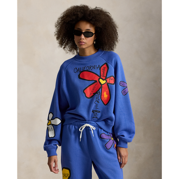 フローラル グラフィック フリース クルーネック | ラルフ ローレン