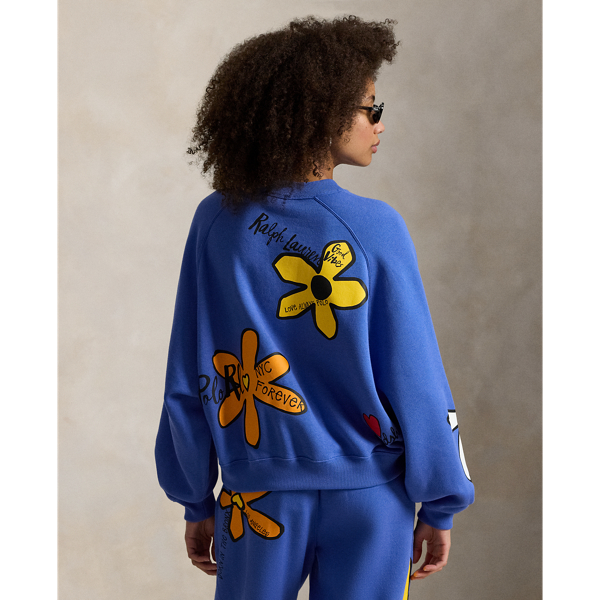 フローラル グラフィック フリース クルーネック | ラルフ ローレン