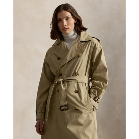 Женские куртки Ralph Lauren Cotton-Blend Trench Coat
