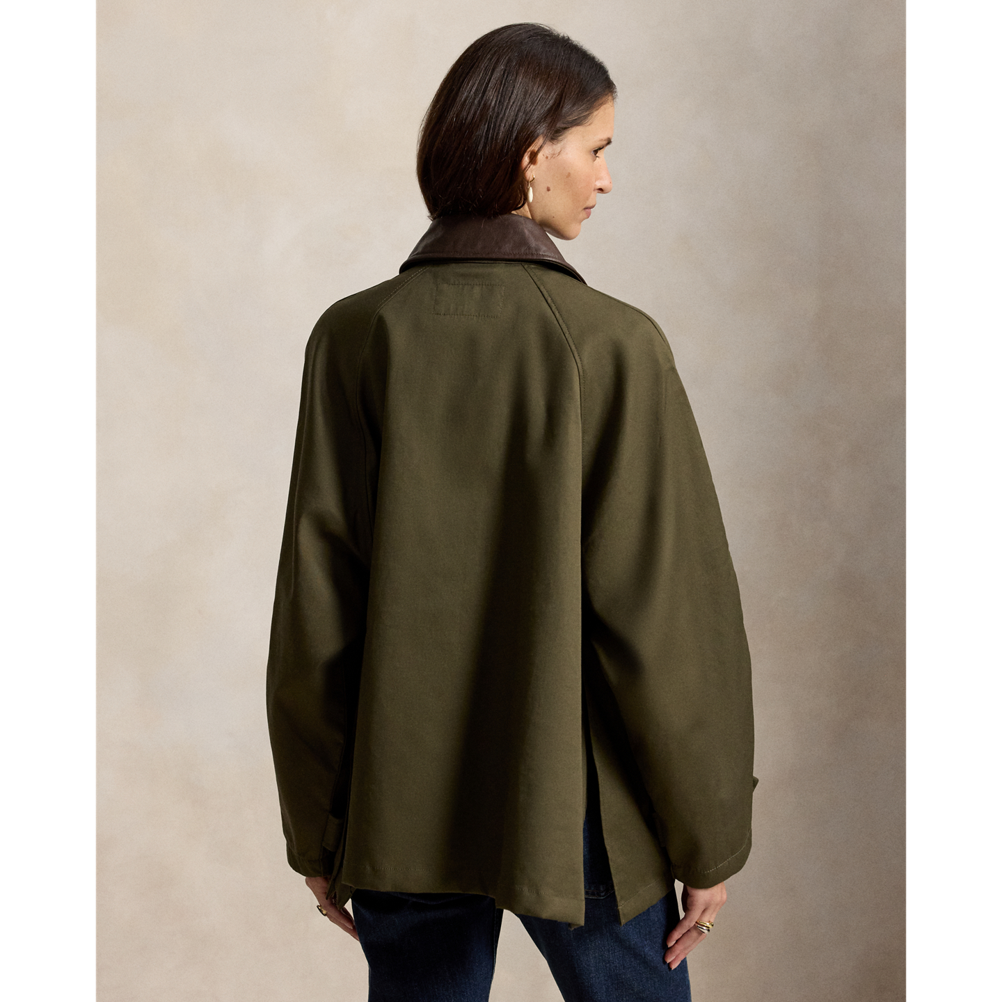 Женская куртка Ralph Lauren Cotton Twill Barn, цвет: Оливковый — фото 2