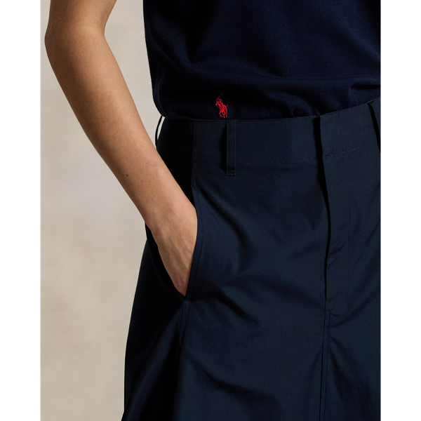 Atlantic Cotton A-Line Midi Skirt Polo Ralph Lauren 6