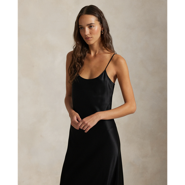 ラルフローレンストラップレス　サテンパーティードレス ラルフローレンストラップレス サテンパーティードレス ラルフローレン