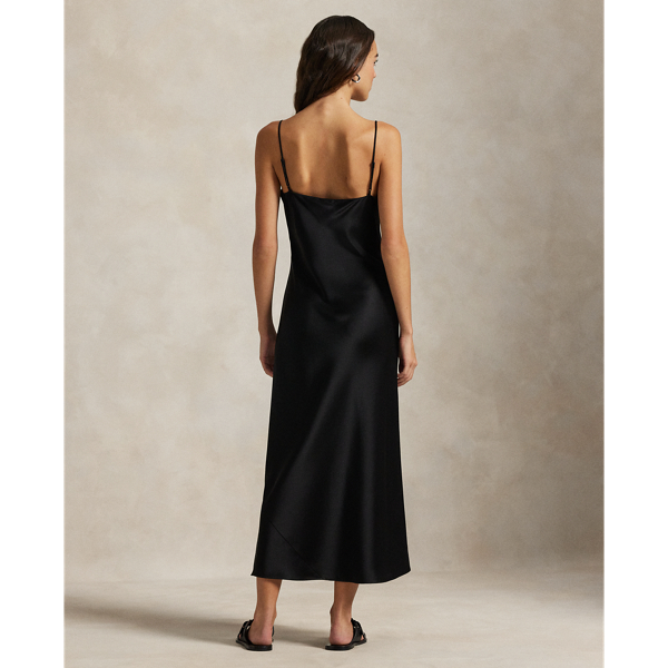 ラルフローレンストラップレス　サテンパーティードレス サテン スリップ ドレス | ラルフ ローレン公式オンラインストア