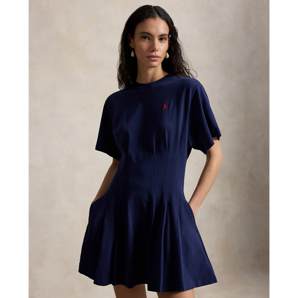 Newport Navy Shaped Cotton Jersey T-Shirt Dress Polo Ralph Lauren 4