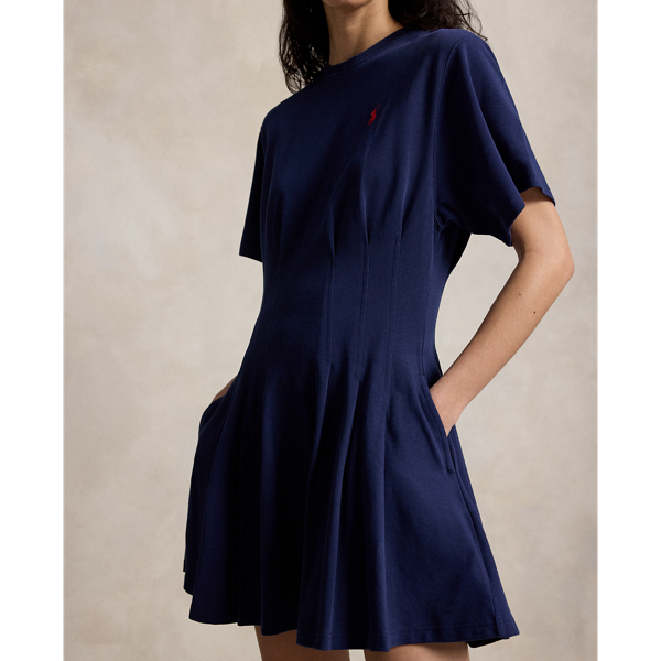 Newport Navy Shaped Cotton Jersey T-Shirt Dress Polo Ralph Lauren 6