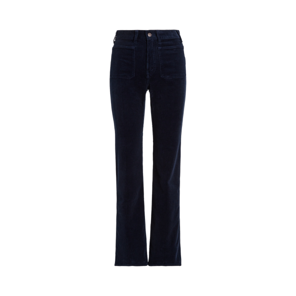 Bootcut-Hose aus Stretch-Kordsamt