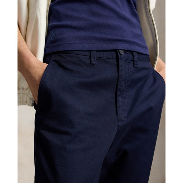 Pantaloni chino taglio corto in twill