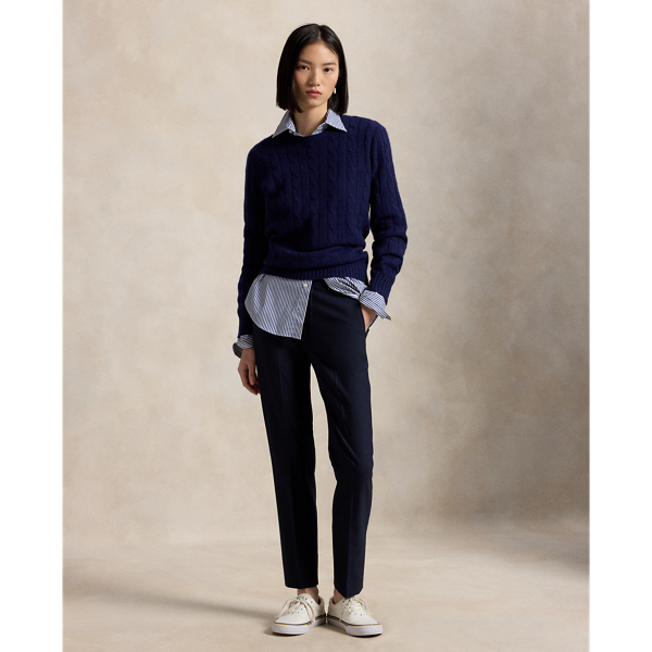 Rl Navy Stretch-Wool Slim Pant Polo Ralph Lauren 8