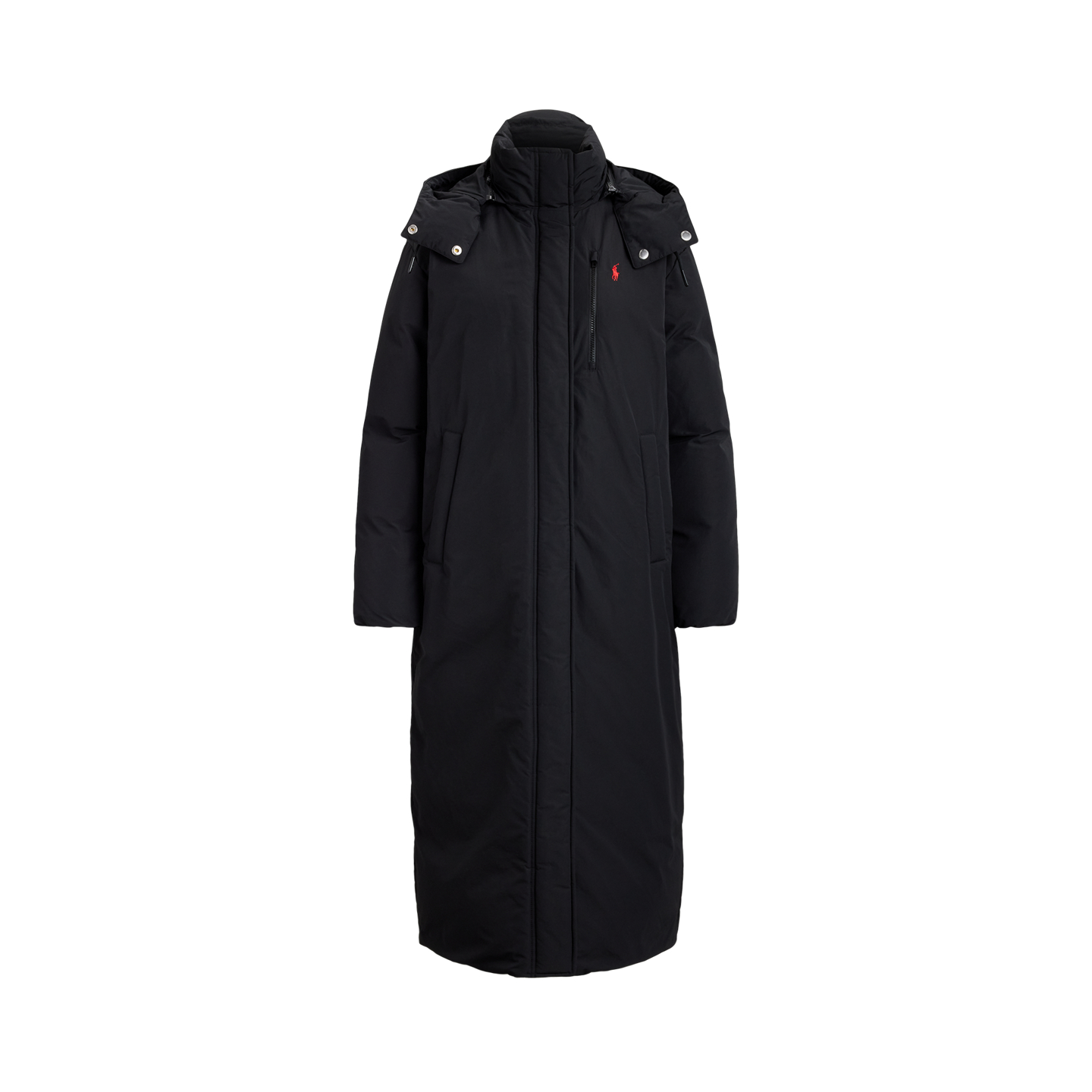 Женская куртка Polo Ralph Lauren Mid-Weight Down Puffer, цвет: Чёрный — фото 6