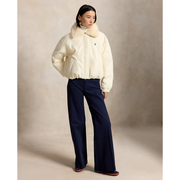 High-Pile-Collar Down Puffer Jacket