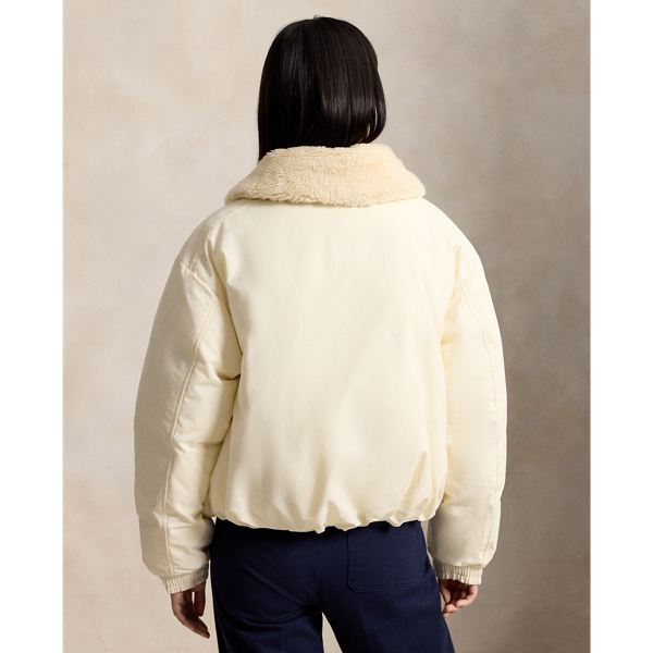 High-Pile-Collar Down Puffer Jacket