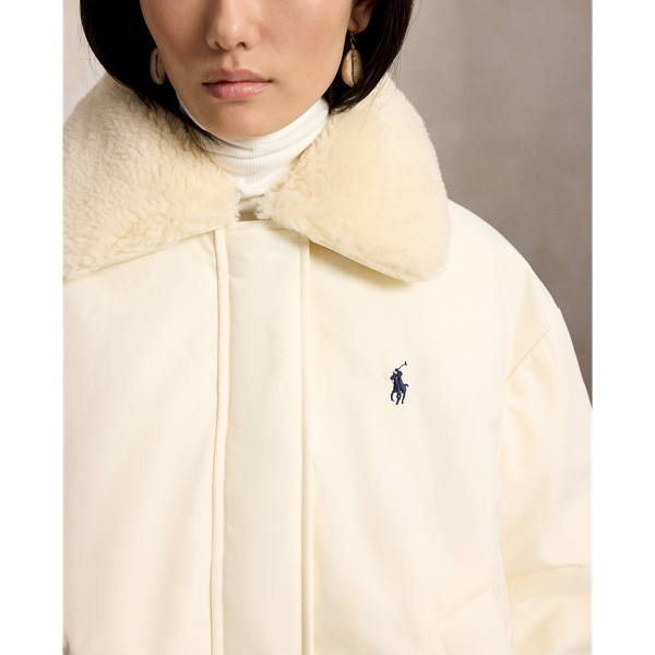High-Pile-Collar Down Puffer Jacket
