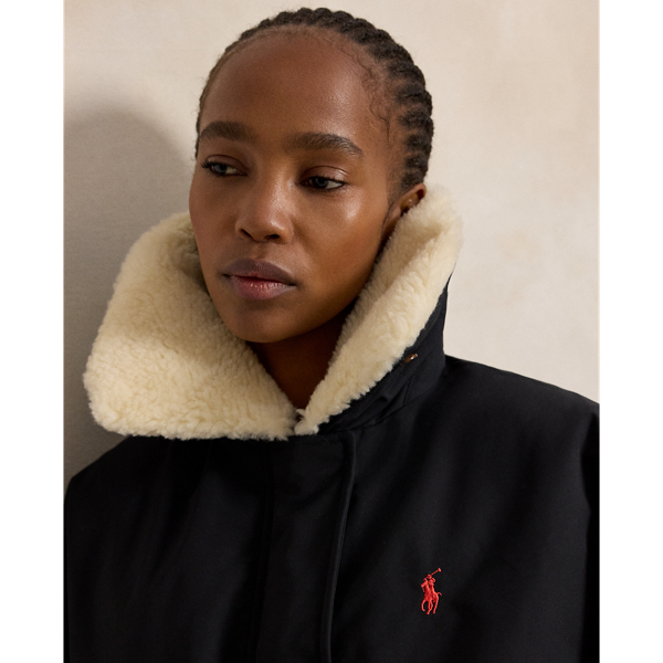 High-Pile-Collar Down Puffer Jacket