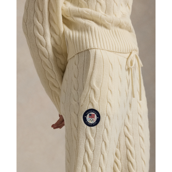 Wollen-kasjmier Team USA broek Polo Ralph Lauren in Authentic cream 6