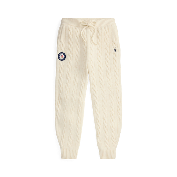 Wollen-kasjmier Team USA broek Polo Ralph Lauren in Authentic cream 2