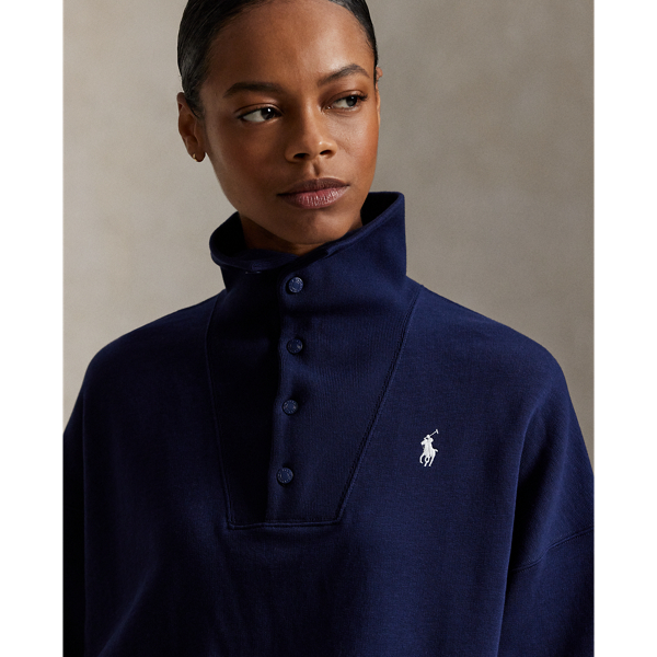 Team USA Fleece Buttoned Mockneck