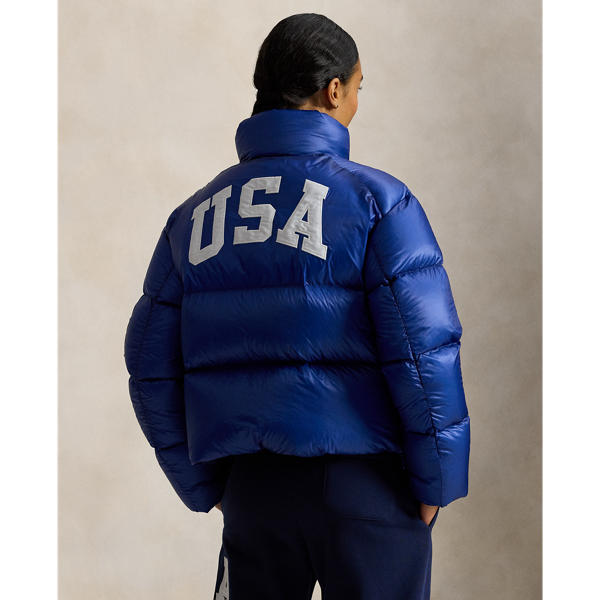Saphire Star Flag Mid-Weight Down Puffer Jacket Polo Ralph Lauren 5