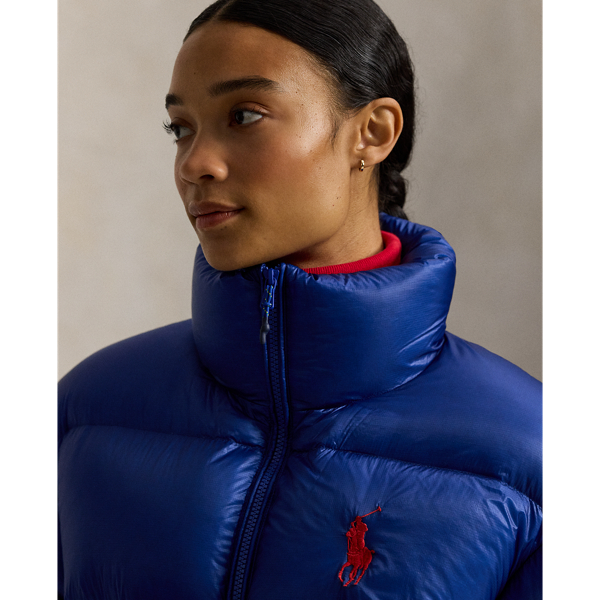 Saphire Star Flag Mid-Weight Down Puffer Jacket Polo Ralph Lauren 6