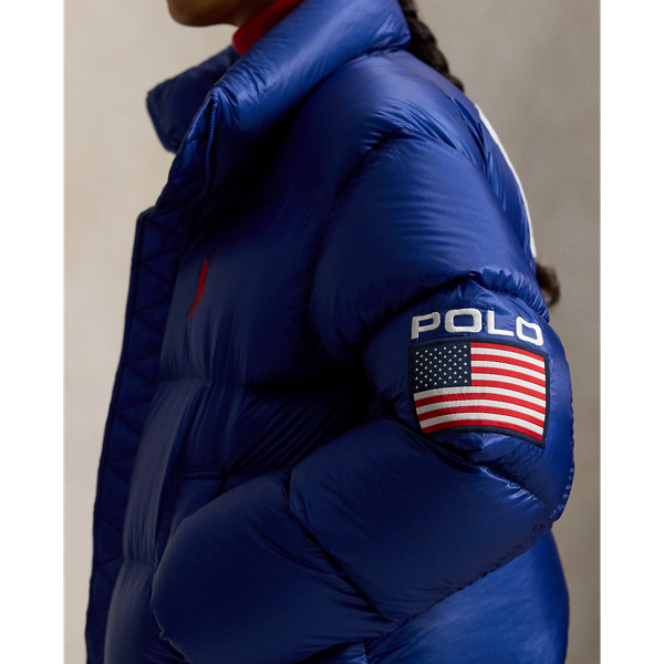 Saphire Star Flag Mid-Weight Down Puffer Jacket Polo Ralph Lauren 7