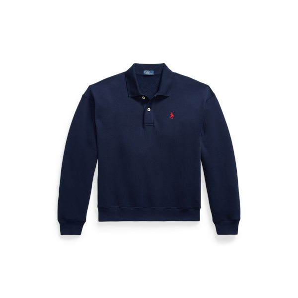 Jersey de felpa con cuello de polo