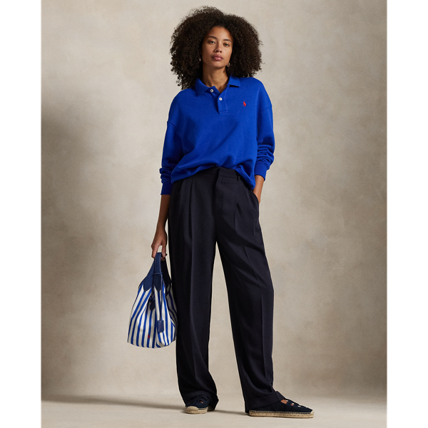 Fleecepullover mit Polokragen Polo Ralph Lauren in Sternsaphir 4