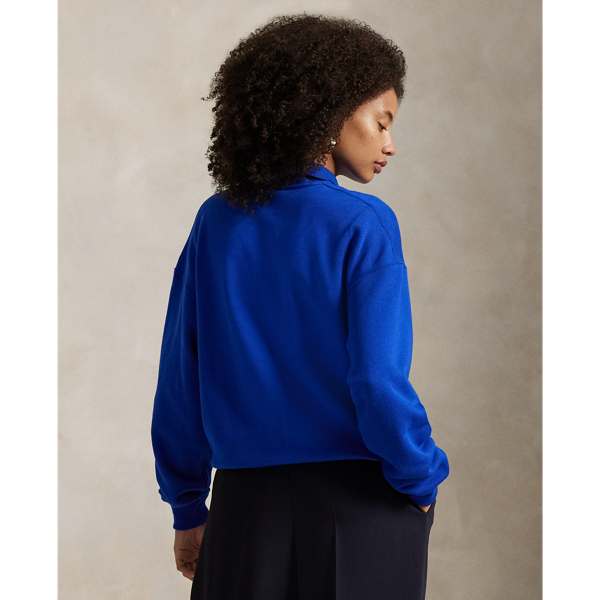 Fleecepullover mit Polokragen Polo Ralph Lauren in Sternsaphir 5