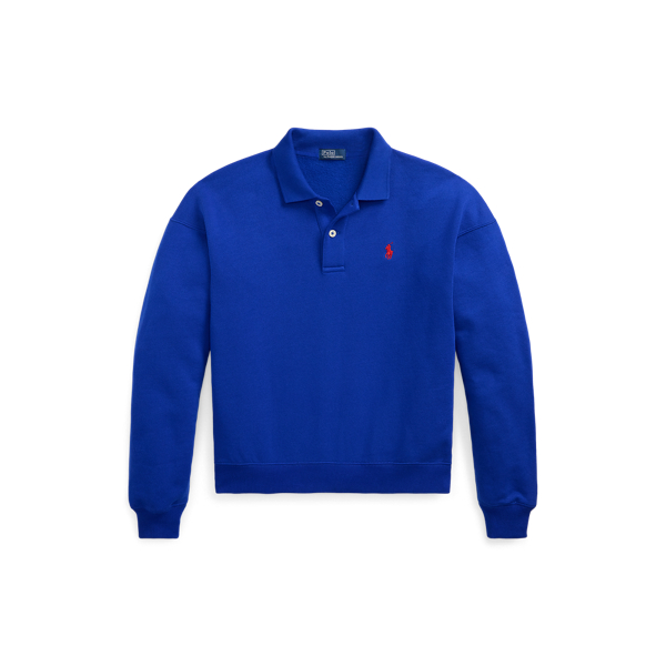 Fleecepullover mit Polokragen Polo Ralph Lauren in Sternsaphir 2