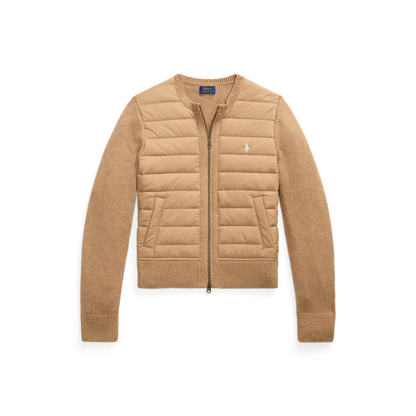 Full-Zip Hybrid Cardigan