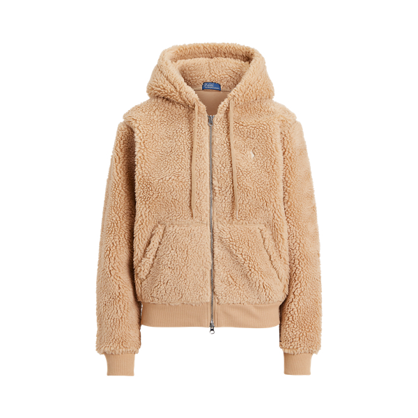 Kapuzenjacke aus hochflorigem Fleece
