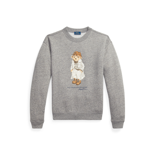Fleece trui met ronde hals en Polo Bear