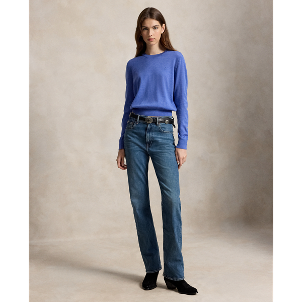 Polo Ralph Lauren 울 크루넥 스웨터 도크사이드 블루 헤더 4