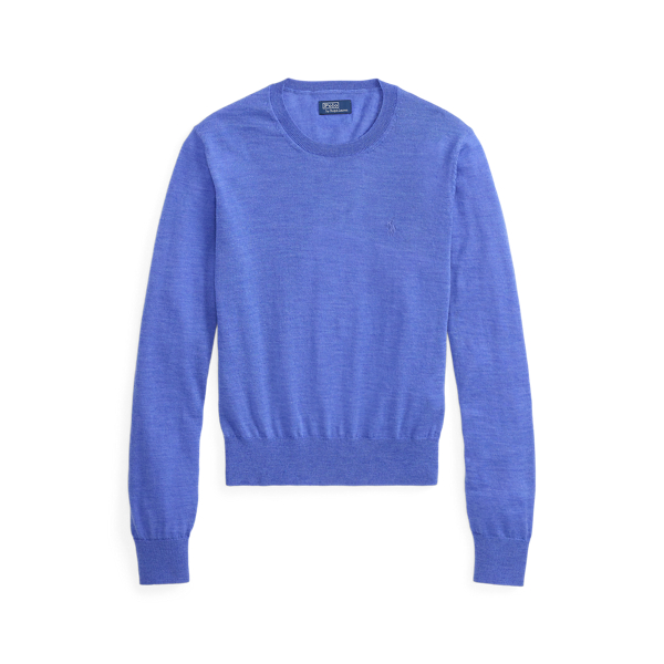 Polo Ralph Lauren 울 크루넥 스웨터 도크사이드 블루 헤더 2